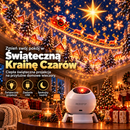 𝑺𝑪𝑵𝑫𝑹®🎅❄️Świąteczny projektor świetlny – Wprowadź magię świąt do swojego domu! 🎄